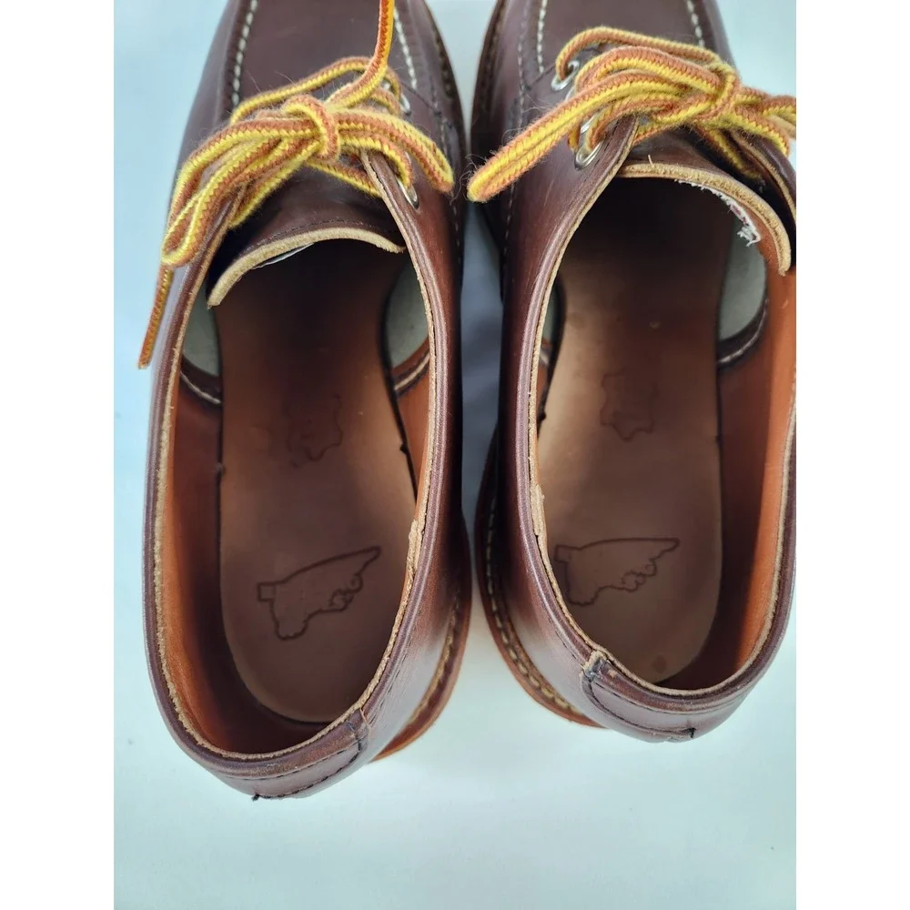 Red Wing Heritage 8109 Moc Toe Oxford Shoes Brown Leather Work Boots USA Men 7.5